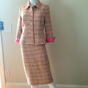 GERARD DAREL VINTAGE MATCHING JACKET AND PENCIL SKIRT, size 36/S
